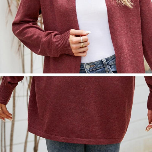 Mid-Length Sweater Jacket