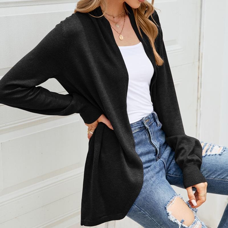 Mid-Length Sweater Jacket