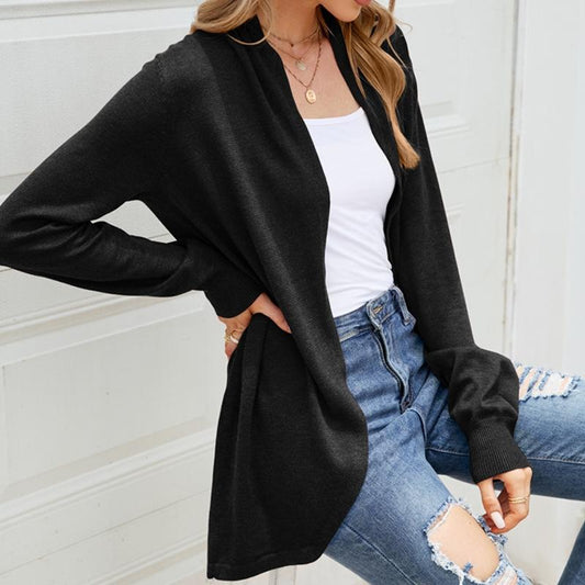 Mid-Length Sweater Jacket