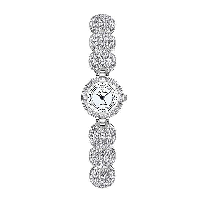 Diamond-inlaid Chain Watch