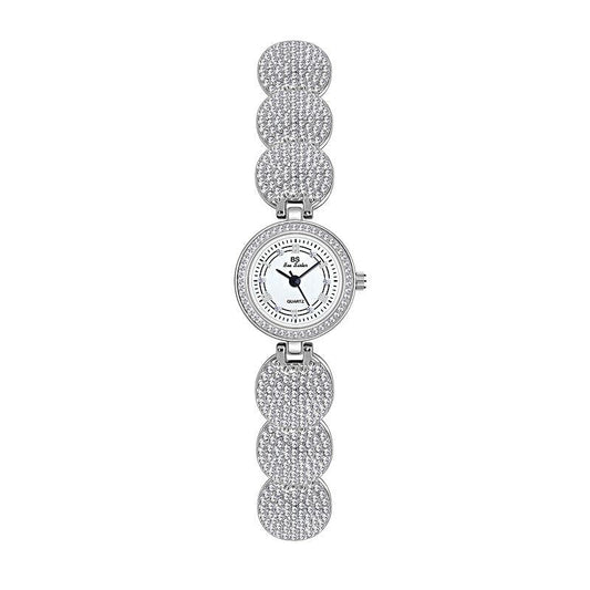 Diamond-inlaid Chain Watch