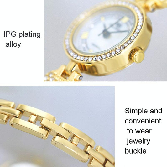 Diamond-inlaid Chain Watch