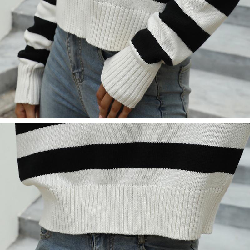 Loose Stripes Colour Pullover Sweater