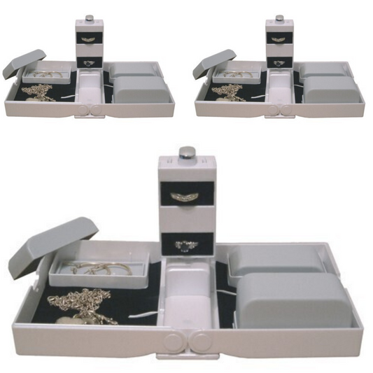 3x Earring Necklace Jewellery Case Organizer