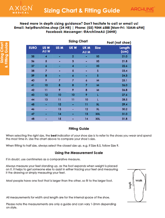 ARCHLINE Breeze Arch Support Orthotic Thongs