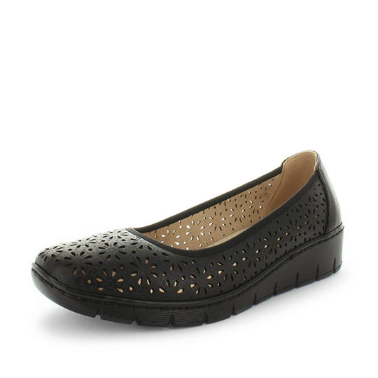 AEROCUSHION Women's MARLON Wedges Beige Brushed Shoe 10US