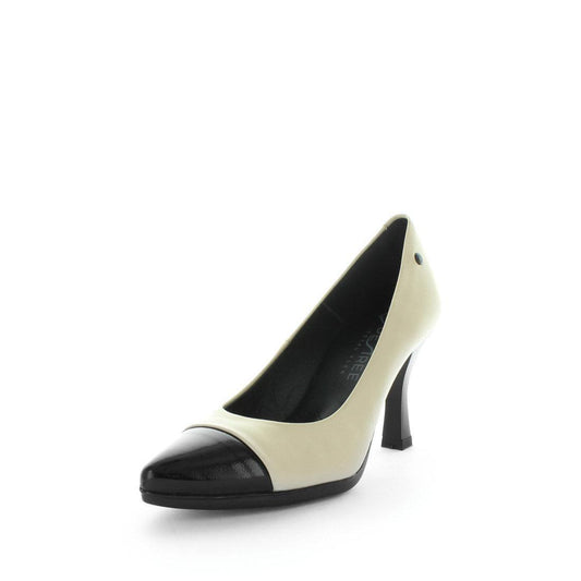DESIREE DUCHESS Black and Pearl Heels