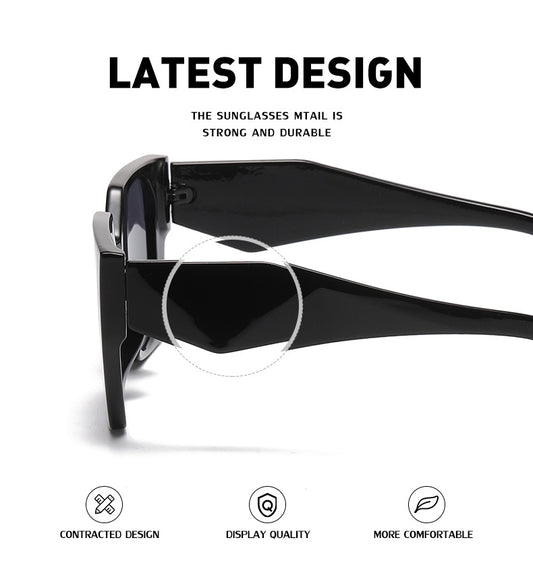 Bold Oversized UV400 Designer Fashion Shades