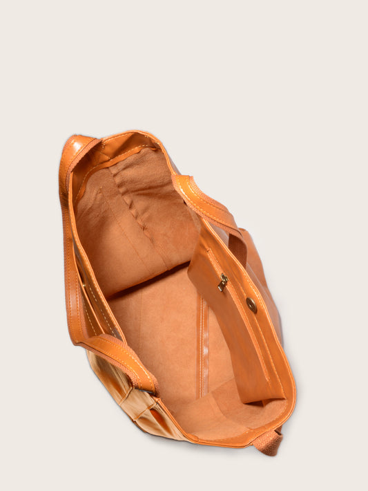 Vintage PU Leather Tote Bag