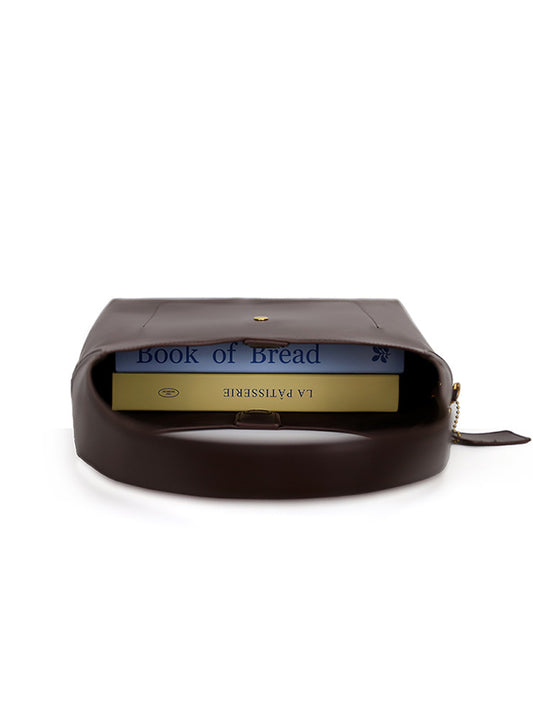 Oil-Wax Leather Style Shoulder Bag