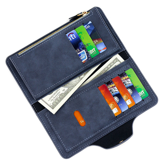 Multi-Compartment Clutch Purse