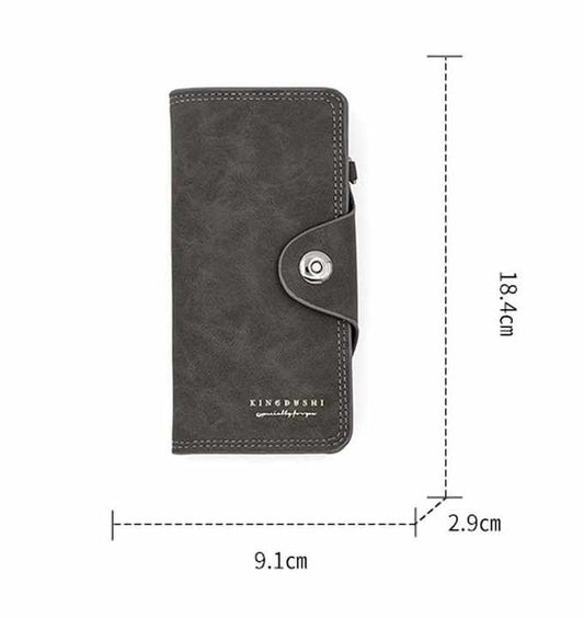 Multi-Compartment Clutch Purse
