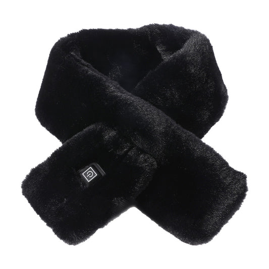 Adjustable Electric Heated Scarf with Plush Fabric