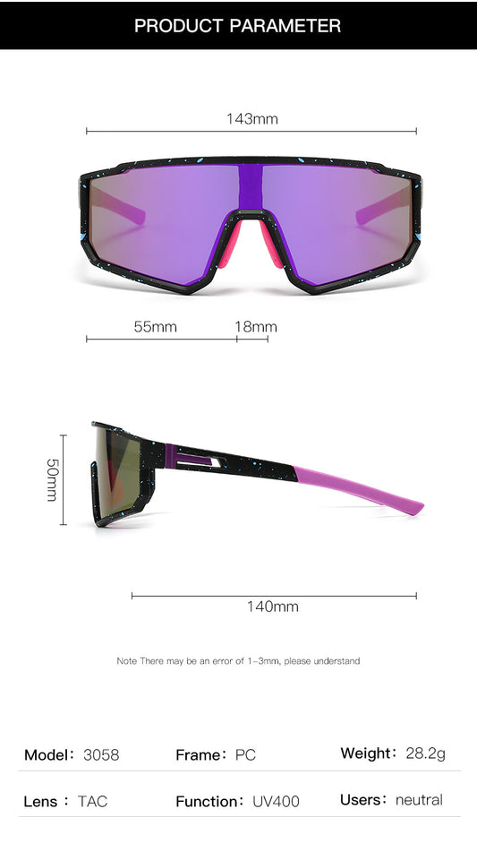 UV400 Sports Sunglasses with Polarized TAC Lens