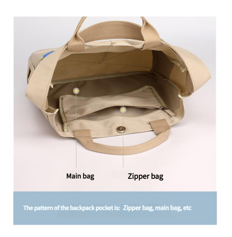 Minimalist Nylon Large Capacity Tote Bag