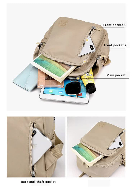 Mini Nylon Multi-Compartment Backpack
