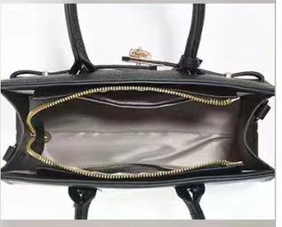 Elegant PU Leather Handbag with Lock Decoration