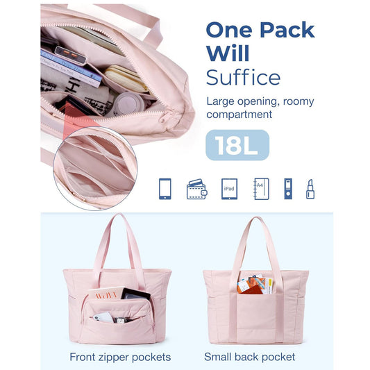 Gym Multi-Pocket Tote Bag with Yoga Mat Strap