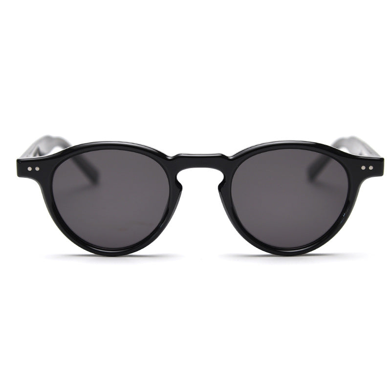 Retro Round Polarized Sunglasses with UV Protection