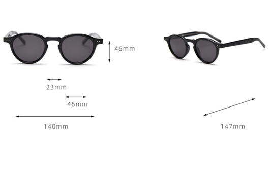 Retro Round Polarized Sunglasses with UV Protection