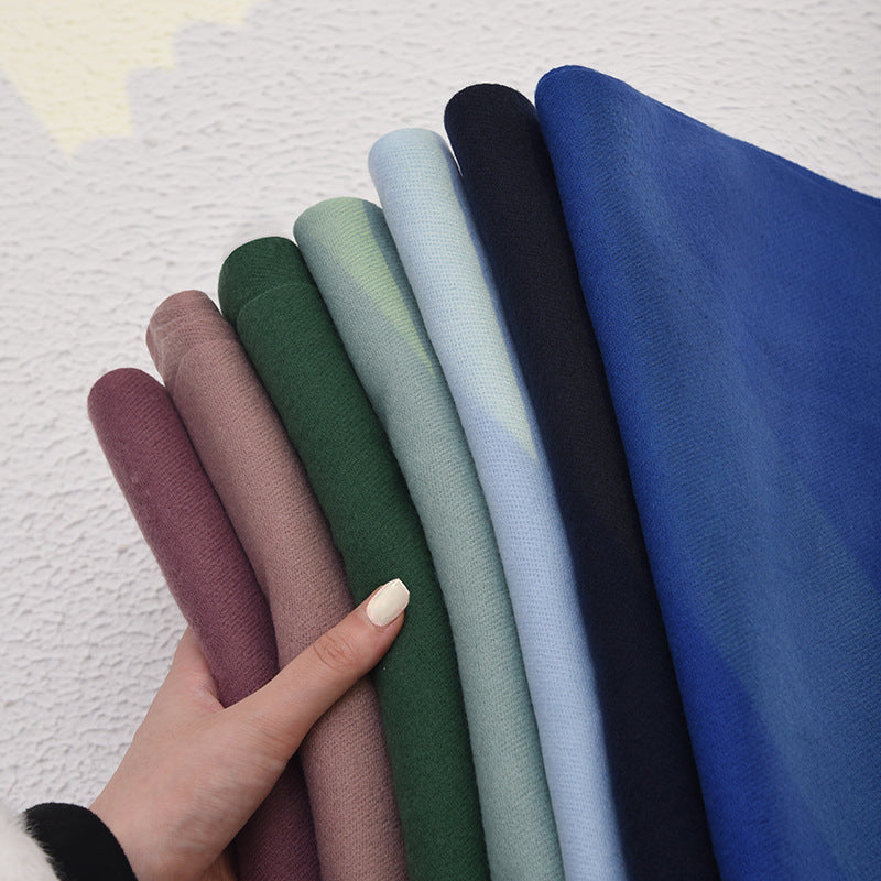 Faux Cashmere Shawl with Tassels