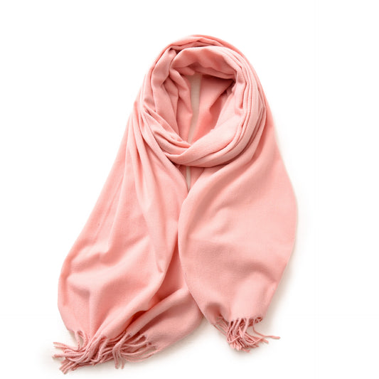 Faux Cashmere Shawl with Tassels