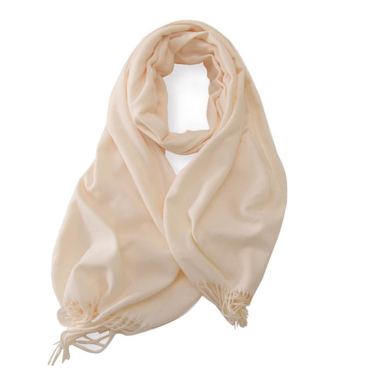 Faux Cashmere Shawl with Tassels