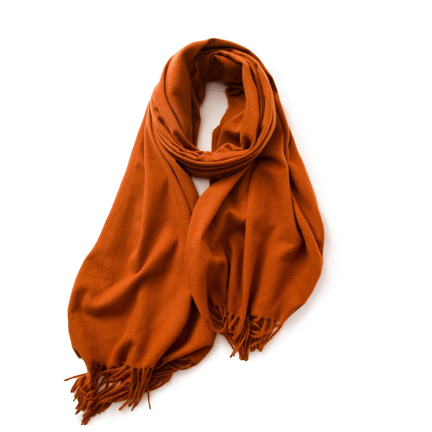 Faux Cashmere Shawl with Tassels