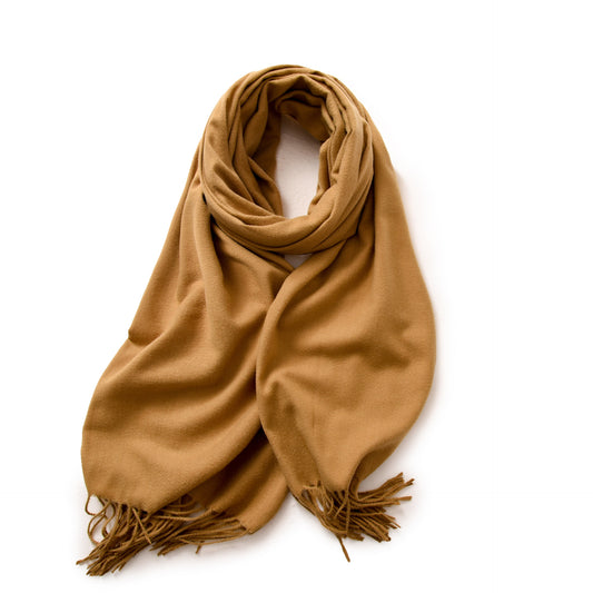 Faux Cashmere Shawl with Tassels