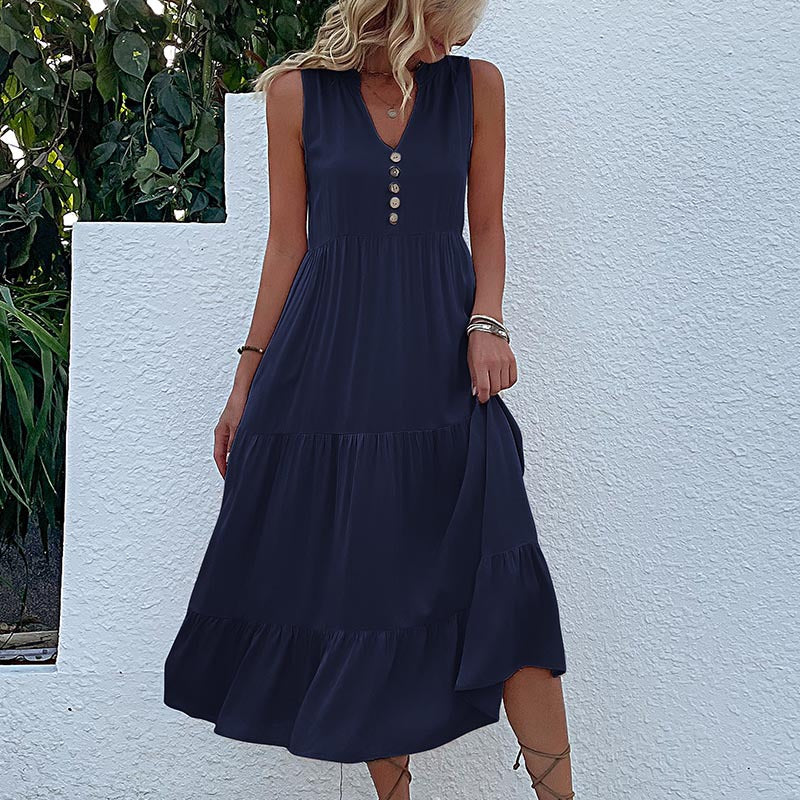 Flowy Sleeveless Midi Dress