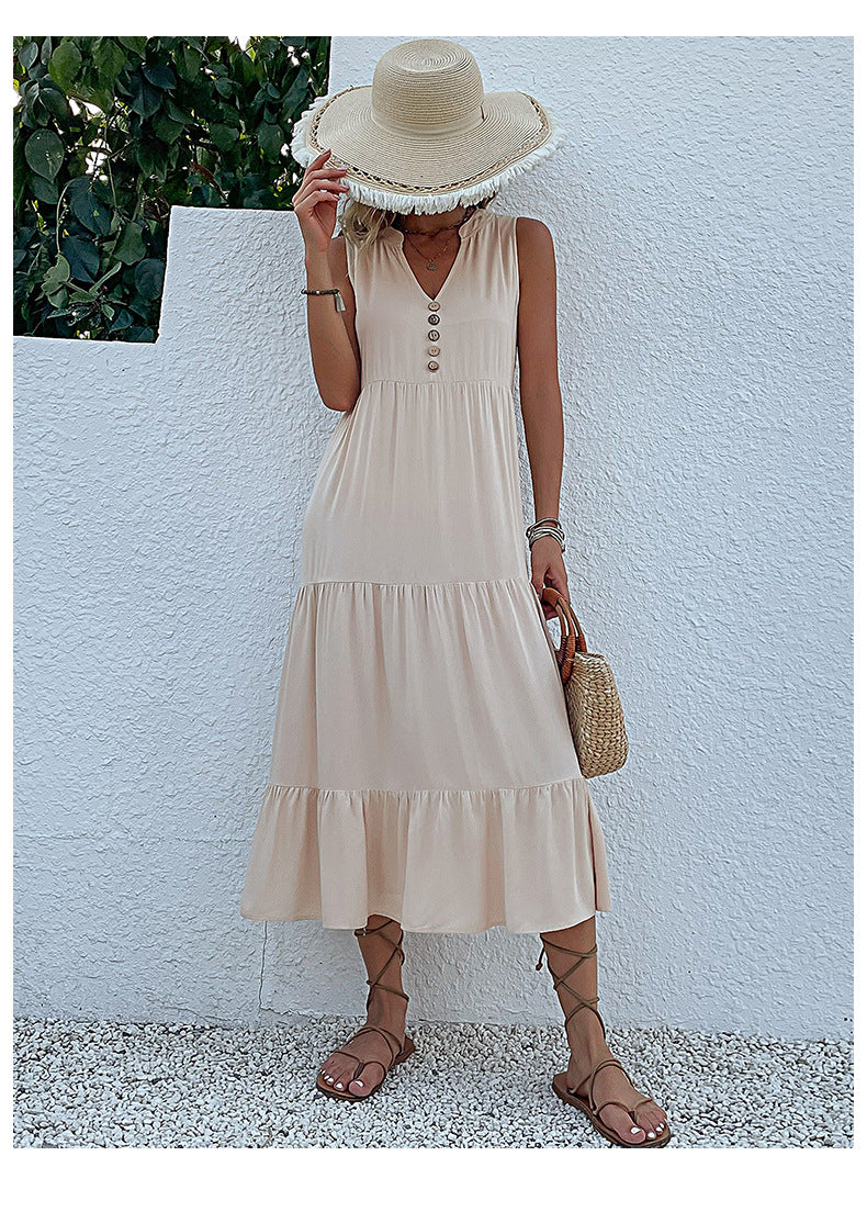 Flowy Sleeveless Midi Dress