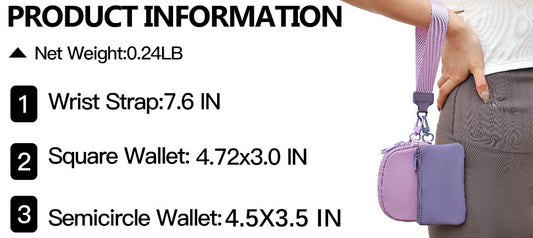 Stylish Mini Nylon Wristlet Wallet