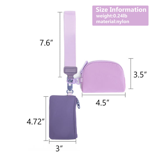 Stylish Mini Nylon Wristlet Wallet