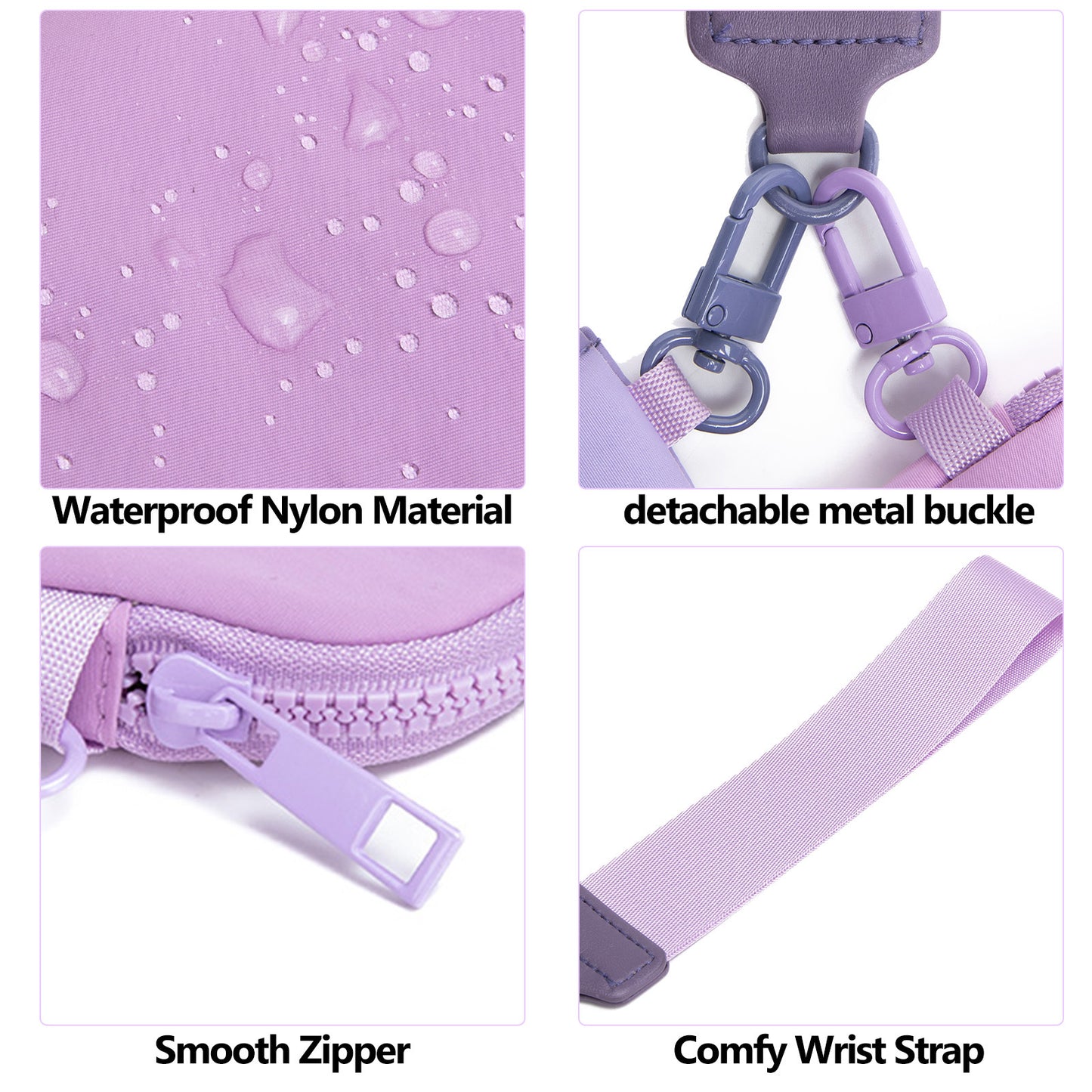 Stylish Mini Nylon Wristlet Wallet