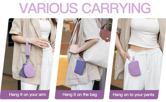 Stylish Mini Nylon Wristlet Wallet