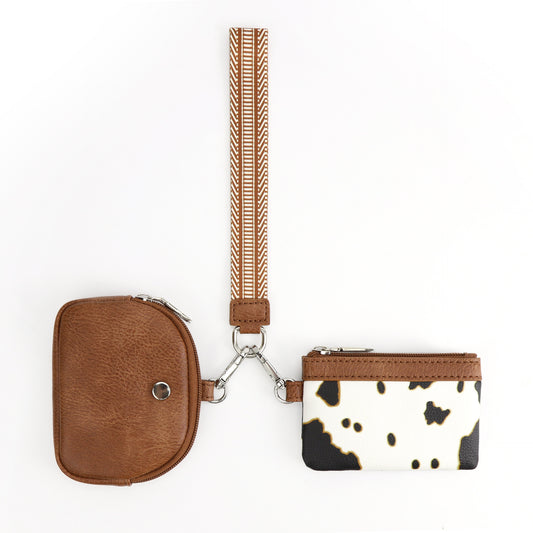 Stylish Mini Nylon Wristlet Wallet