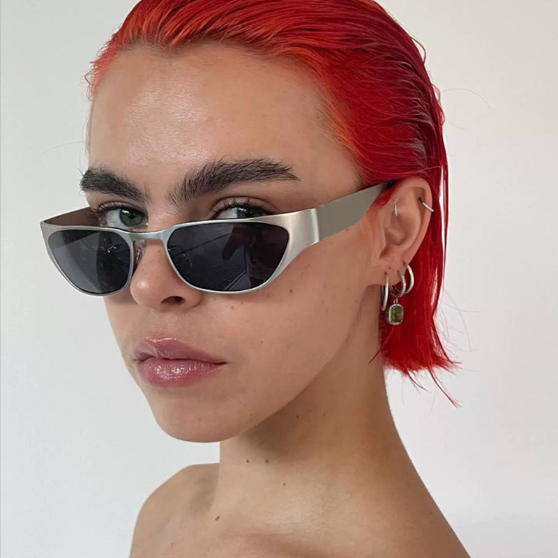 Cat-Eye Metal Frame with UV400 Protection Sunglasses