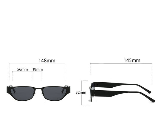 Cat-Eye Metal Frame with UV400 Protection Sunglasses