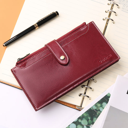 Large RFID Blocking Card Holder with Retro Style