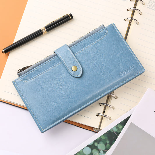Large RFID Blocking Card Holder with Retro Style