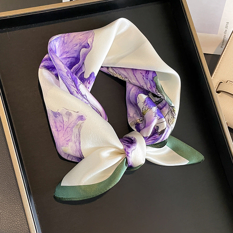 Floral Design Mulberry Silk Shawl