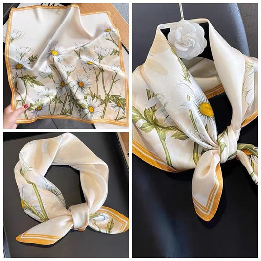 Floral Design Mulberry Silk Shawl