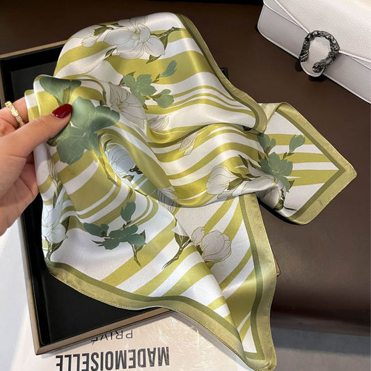 Floral Design Mulberry Silk Shawl