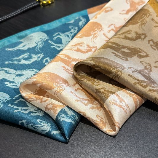 Floral Design Mulberry Silk Shawl