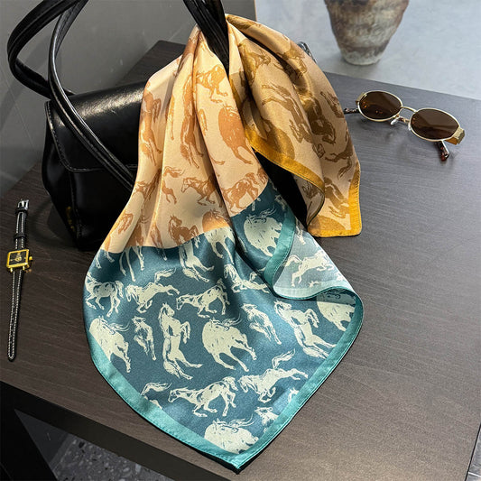 Floral Design Mulberry Silk Shawl