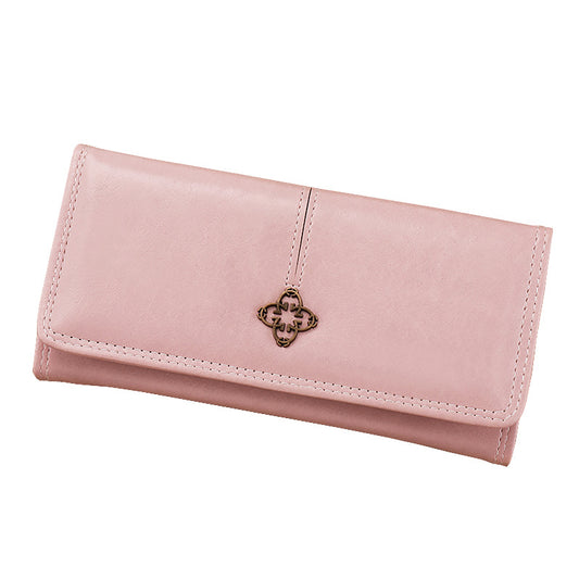 Long Bifold Wallet with Multiple Compartments