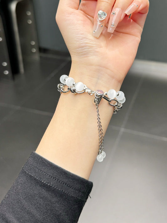 2-pcs Elegant Cat's Eye Beaded Bracelet Band for Apple Watch