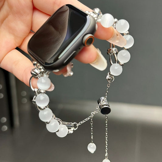 2-pcs Elegant Cat's Eye Beaded Bracelet Band for Apple Watch