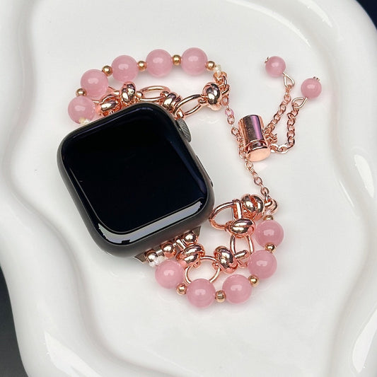 2-pcs Elegant Cat's Eye Beaded Bracelet Band for Apple Watch