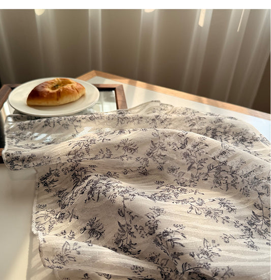 Versatile Patterned Square Scarf